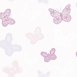 Tapetti Sandudd Butterfly Pink 100114 0.53x10.5m