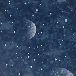 Tapetti Sandudd Planetarium Blue Glow In The Dark 108019 0.53x10.5m