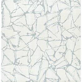 Tapetti 1838 Wallcoverings Glaze hopea/valkoinen 0,52x10,05 m
