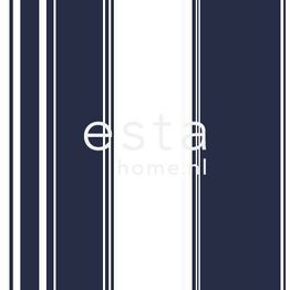 Tapetti Stripes 136417 0,53x10,05 m sininen/valkoinen non-woven