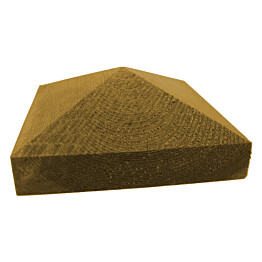 Tolpanhattu Pyramidi K38 107x107x50 mm vihreä 90 mm tolpalle
