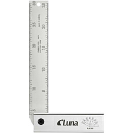 Säädettävä suorakulma Luna Tools, 30cm, alumiinia