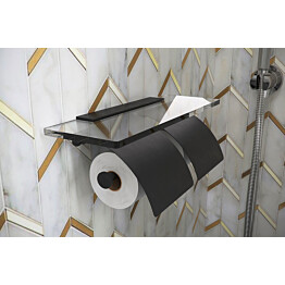 Tupla-WC-paperiteline Hietakari Tresor, musta