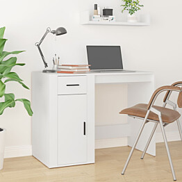 Työpöytä 100x49x75 cm tekninen puu valkoinen