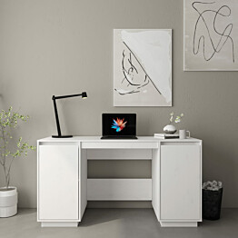 Työpöytä 140x50x75 cm mänty valkoinen