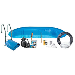 Uima-allaspaketti Swim &amp; Fun Basic InGround 120, 700 x 320 cm upotettava