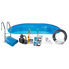 Uima-allaspaketti Swim &amp; Fun Basic InGround 120, 800 x 400 cm upotettava