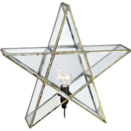 Valotähti Sigismund 38 cm metalli/lasi antiikkikulta