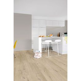 Vinyylilattia Quick Step Livyn Pulse 40103 tammi cotton beige liimattava
