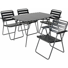 Pöytäryhmä Varax Retro, 403 pöytä + 4 kpl 305 tuoleja