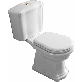 WC-istuin Kerasan Retro 3 P-lukko pronssi 3/6l kaksoishuuhtelu
