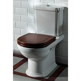 WC-istuin Ceramicplus-pinnoitteella Villeroy &amp; Boch Hommage 6662 370x725 mm Valkoinen Alpin + istuinkansi + huuhtelusäiliö