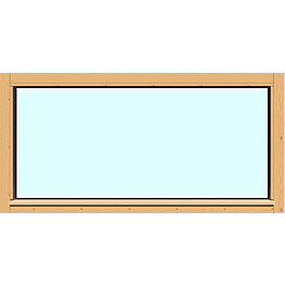 Yksilasinen ikkuna HR-Ikkunat 12x6 suojakäsitelty karmi kiinteä ikkuna karkaistu turvalasi