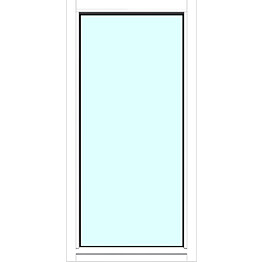 Yksilasinen ikkuna HR-Ikkunat 6x12 maalattu valkoinen karmi kiinteä ikkuna karkaistu turvalasi