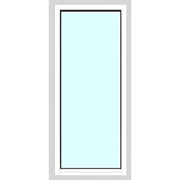 Yksilasinen ikkuna HR-Ikkunat 8x19 maalattu valkoinen karmi kiinteä ikkuna karkaistu turvalasi