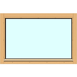 Yksilasinen ikkuna HR-Ikkunat 9x6 suojakäsitelty karmi kiinteä ikkuna karkaistu turvalasi