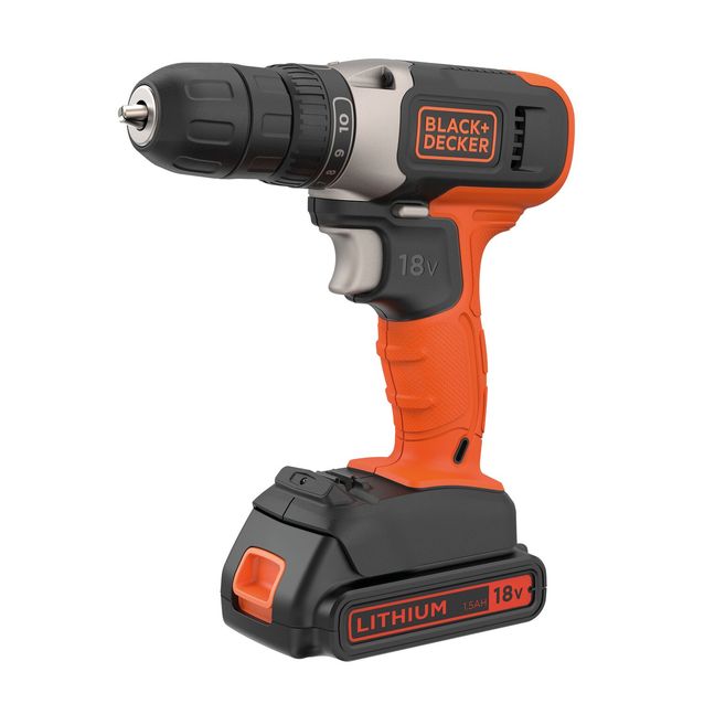 Akkuporakone Black+Decker BCD001C1 18V 1,5 Ah akulla