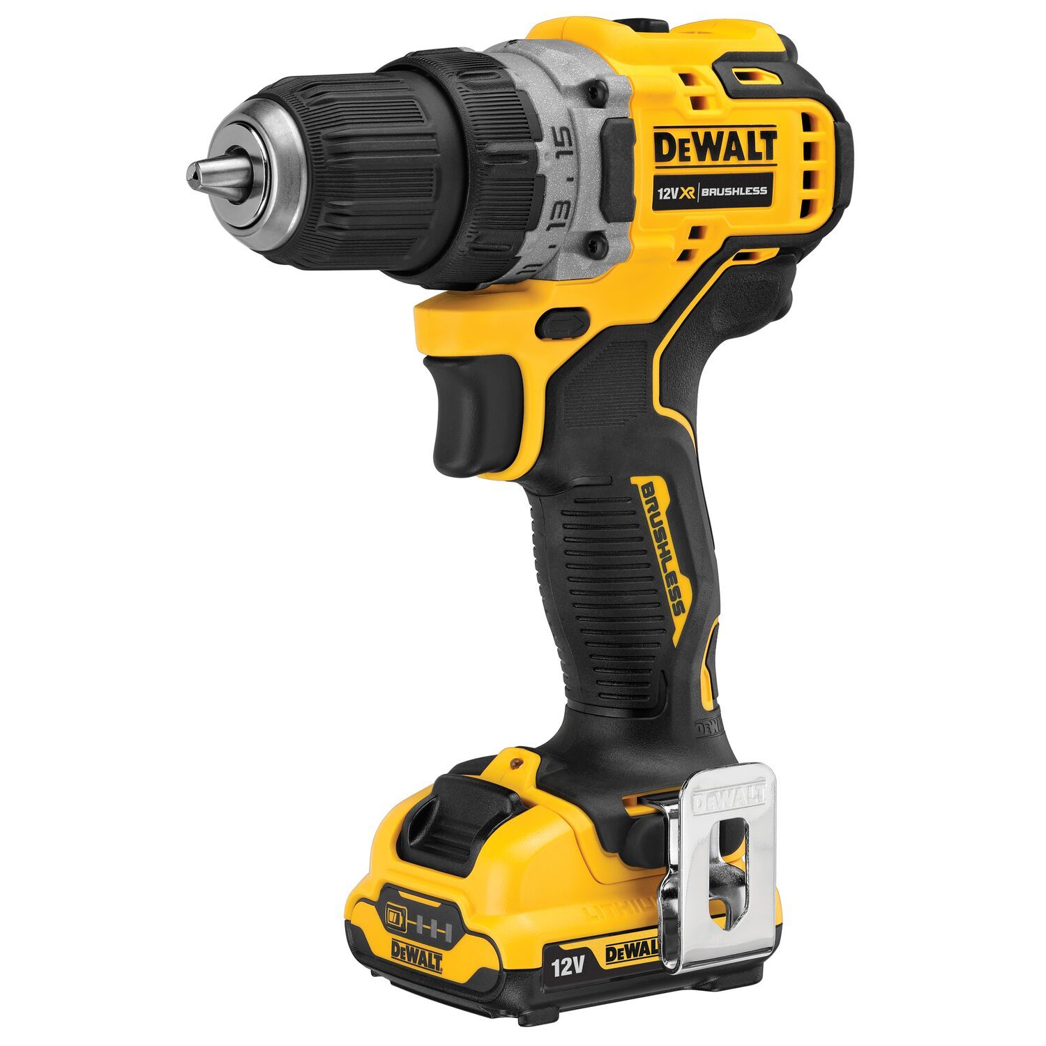 Akkuporakone DeWalt XR DCD701D2 Compact 12V 2x2,0 Ah akuilla
