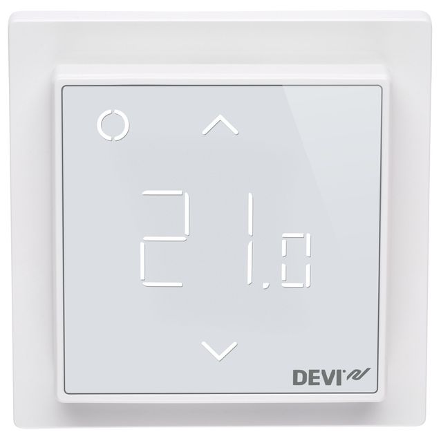 Yhdistelmätermostaatti DEVIreg Smart valkoinen