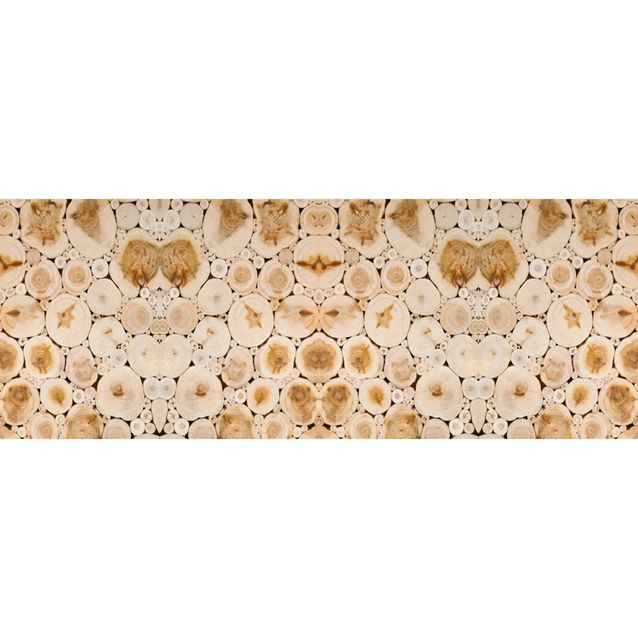 Valokuvatapetti Quattro Wood logs 8-osainen 372x280 cm