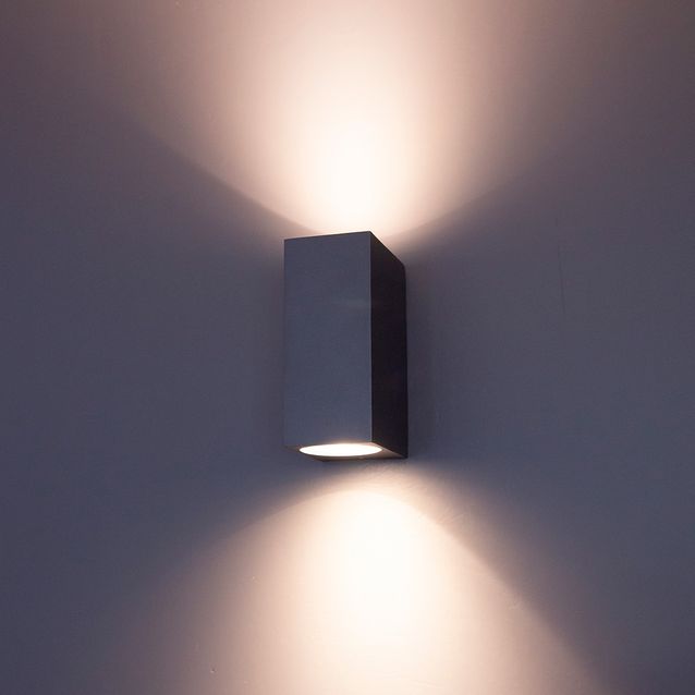 Ulkoseinävalaisin FTLight Diva 65x92x150 mm ylös/alas tummanharmaa