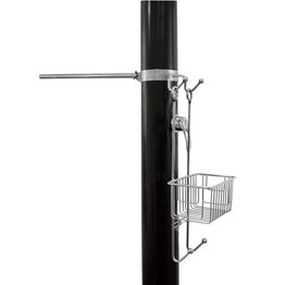 Ulkosuihkun pyyheteline Demerx Sunny 40 L, ruostumaton teräs