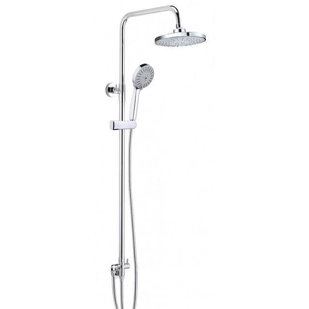 Sadesuihkusetti Demerx Royal II, vettä säästävä, hierova suihku, kromi