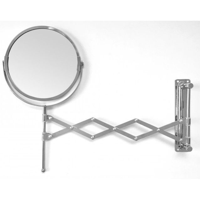 Meikkipeili Demerx, 155mm, seinään kiinnitettävä, kromi