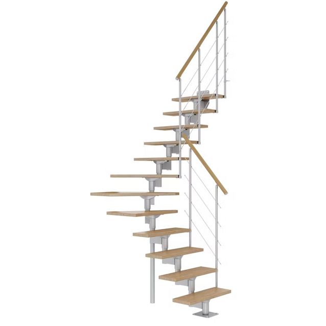 Portaat Dolle Boston lakattu tammi harmaa L-malli eri kokoja