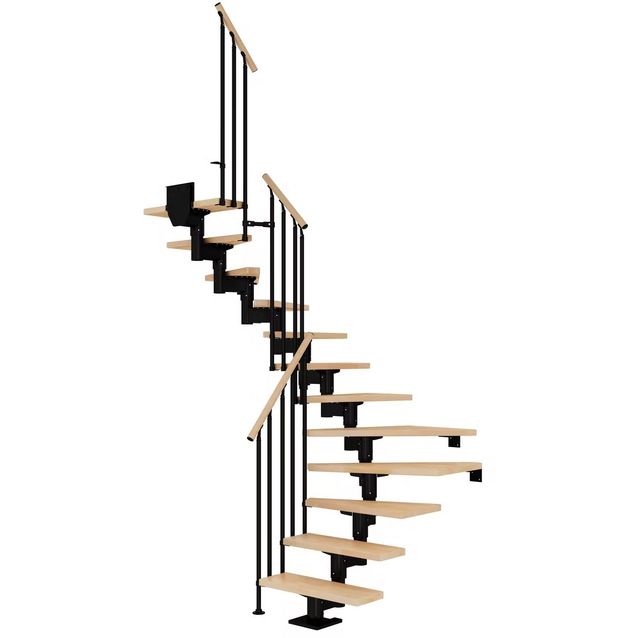 Portaat Dolle Cork Classic III -kaide lakattu pyökki musta U-malli eri kokoja