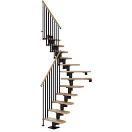 Portaat Dolle Dublin Classic III -kaide lakattu tammi musta L-malli eri kokoja