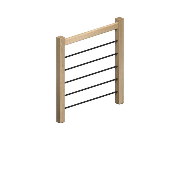 Reunakaide Dolle Helsinki tammi mustat alumiinijohteet 100 cm