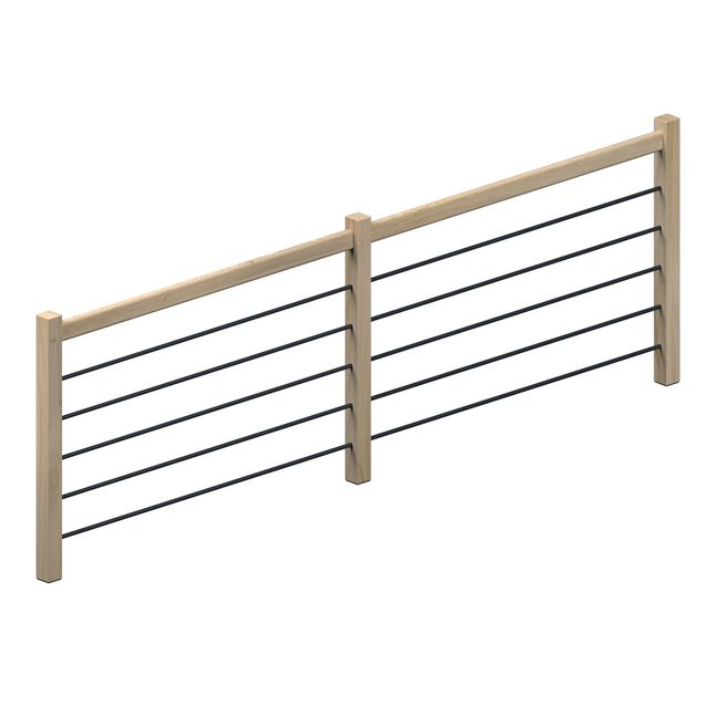 Reunakaide Dolle Helsinki tammi mustat alumiinijohteet 320 cm