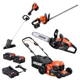 Pihakonepaketti Echo 2 sis. 4 konetta 40V 2x4,0 Ah akuilla