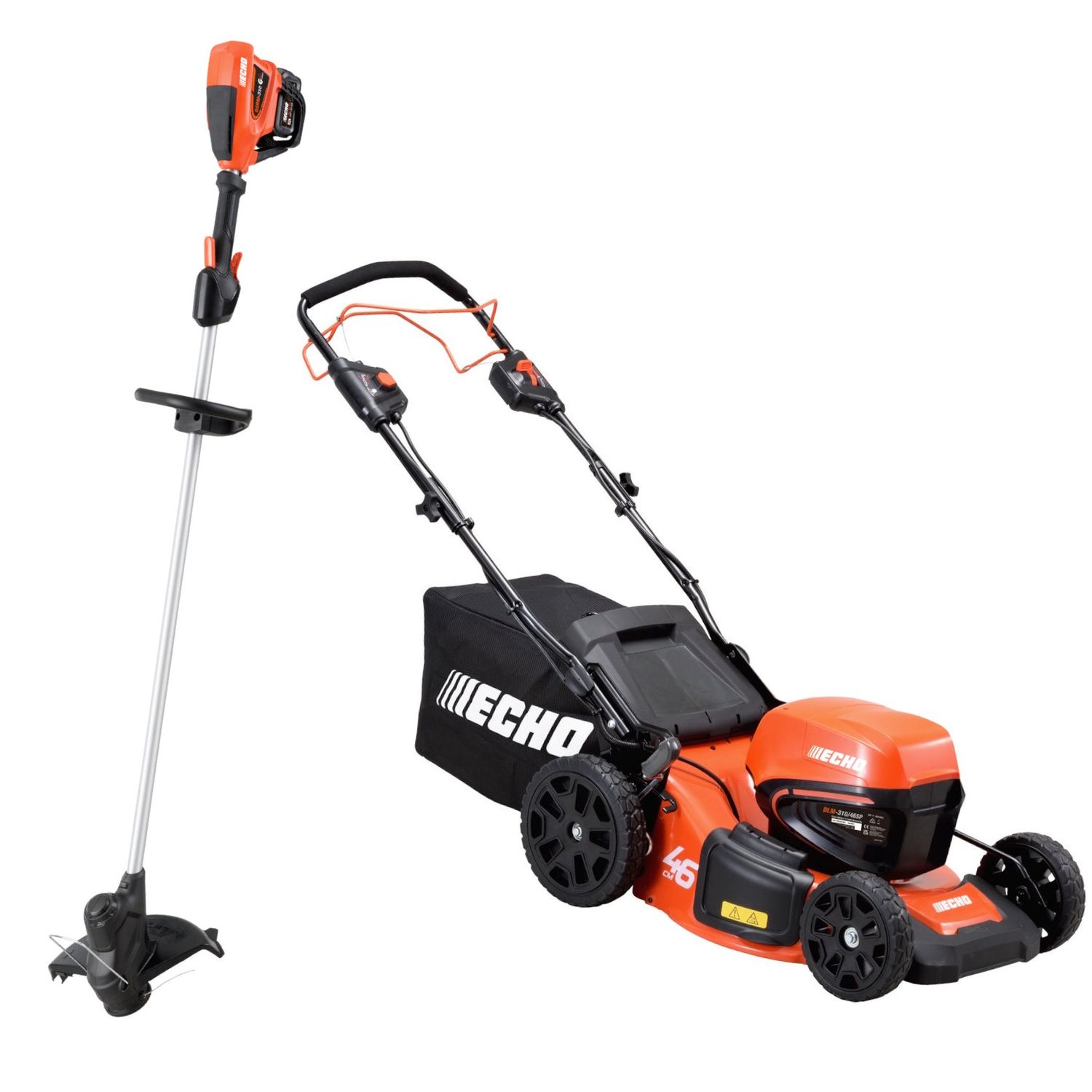 Pihakonepaketti Echo 5 itsevetävä leikkuri+trimmeri 40V 4,0 Ah akulla