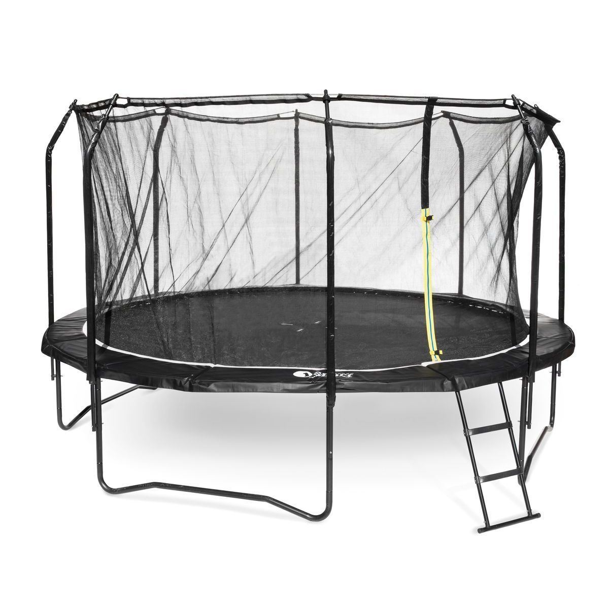 Trampoliini turvaverkolla I-Sport Black 4,3 m 104 jousta