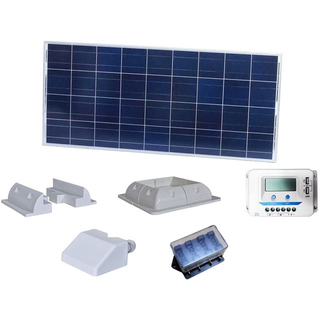 Aurinkopaneelisetti matkailuajoneuvoon Bright Solar, 160W 