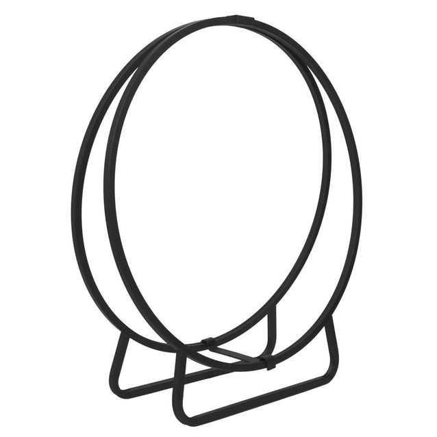 Puunkantoteline Ainola Hoop, musta