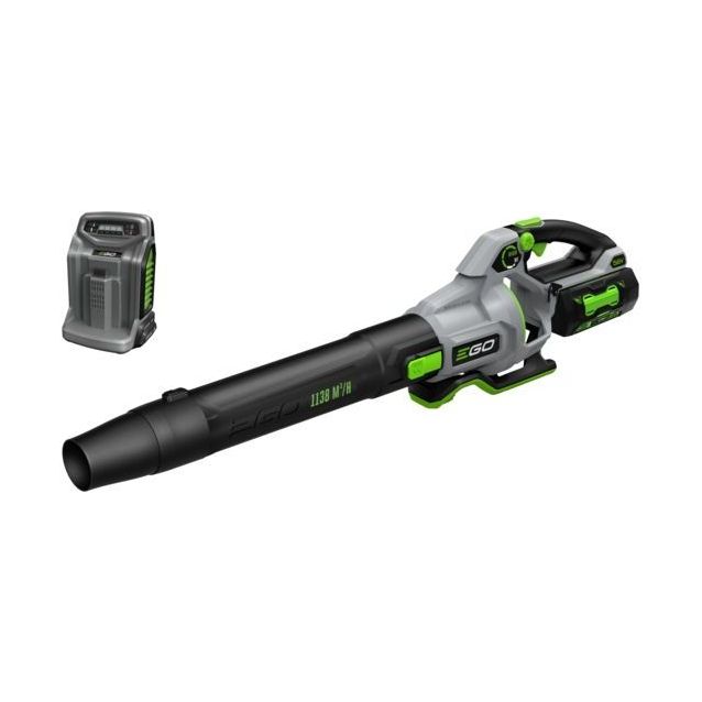 Akkupuhallin Ego Power+ LB6704E, 56V, säädettävä teho, 1138m³, 21Nm, sisältää 5Ah akun ja pikalaturin