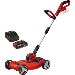 Akkutrimmeri Einhell PXC GE-CT 18/28 Li TC 18V 2,5 Ah akulla + Trimmer Cart