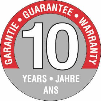 Elfan kestäville teräskomponenteille myönnetään 10 vuoden rajoitettu takuu