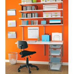 Melamiinihylly Elfa 50 Classic 1200x500x19 mm valkoinen