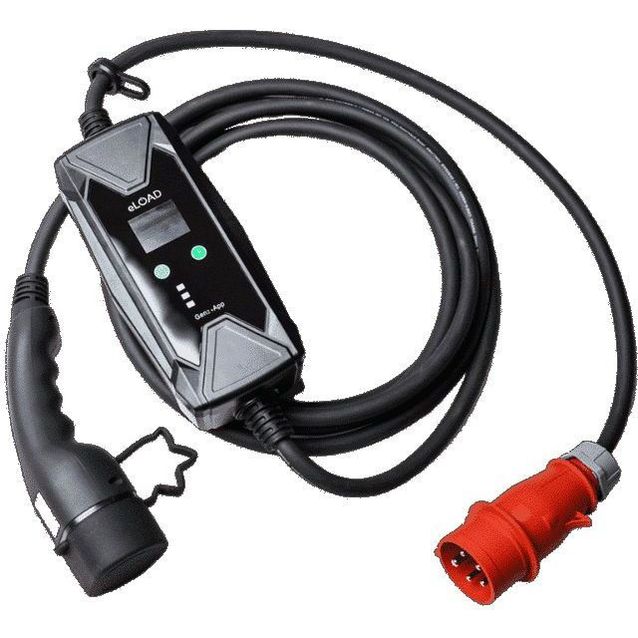 Sähköauton latauslaite eLOAD P3 GEN2, Type2, SUKO 3×16 A, 5.5-11kW, 5m kaapeli, etähallinta
