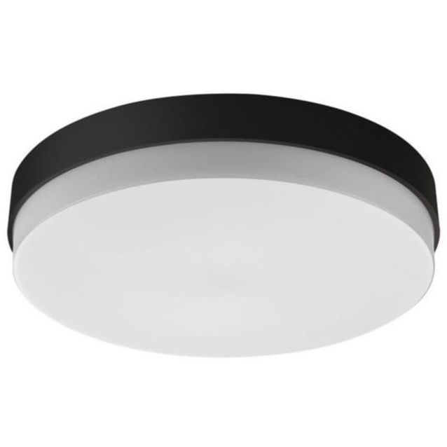 Yleisvalaisin Ensto Lumo 9 W 800 lm 3000/4000 K IP44 Ø267 mm, musta