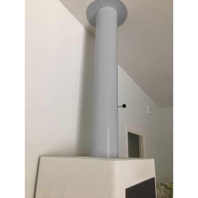 Eristetty jatko-osa Jeremias Vision 200Ø/1000 mm, väri harmaa