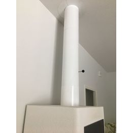 Eristetty jatko-osa Jeremias Vision 150Ø/1000 mm valkoinen