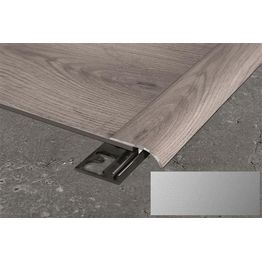 Eritasolista ja pohjalista Progress Profiles LVT Zero Curve 2,7 m 26 mm 4-6 mm anodisoitu hopea