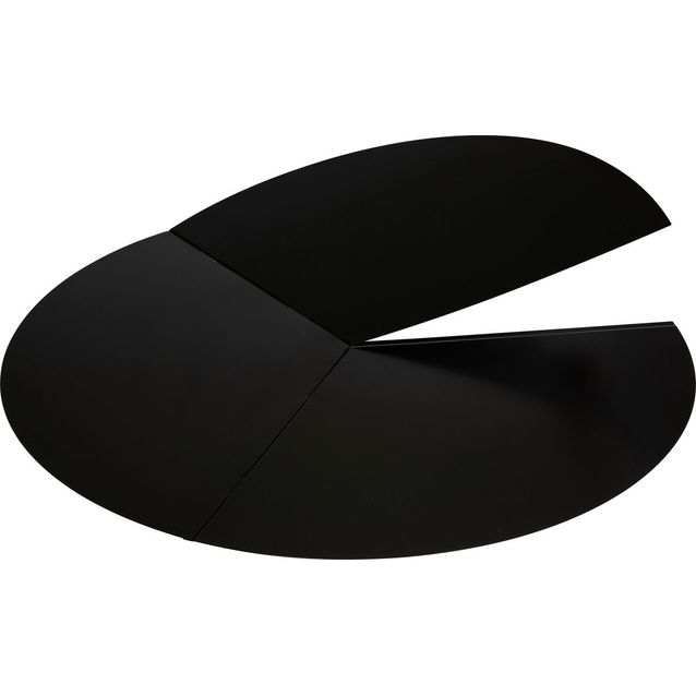 Ulkotulisijan suojalevy Espegard, 100cm, musta