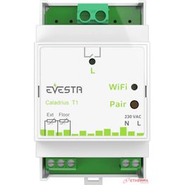 Älytermostaatti pörssisähköohjauksella Etherma Evesta Caladrius T1, wifiohjelmoitava, 1-vaihe 1x16A