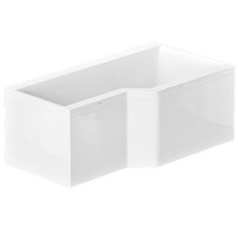 Etulevy kylpyammeeseen Nordhem Apelviken Standard 1575 mm valkoinen